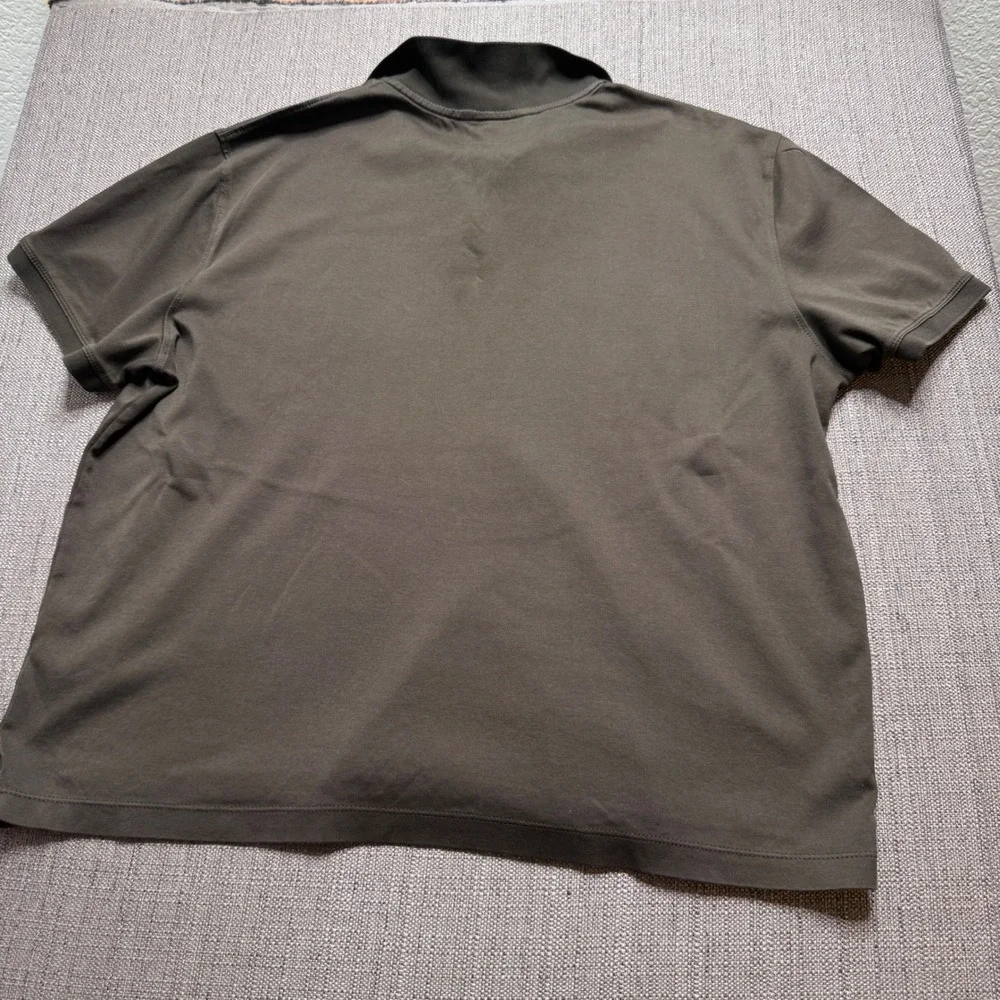 Banana Republic Mens XL Olive Green Cotton Short Sleeve Polo Shirt Classic Fit